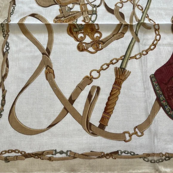 Burberry Saddle and Reins Print Scarf - Picture 6 of 7